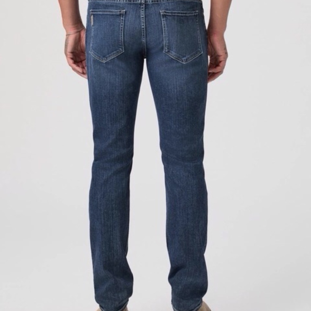 PAIGE federal straight denim stretch jeans